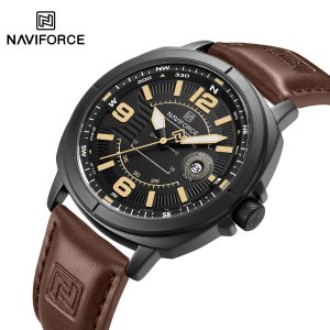 Reloj Hombre NAVIFORCE NF8078 Cuero Genuino | Cuarzo Resistente 3ATM – Foucault Chile